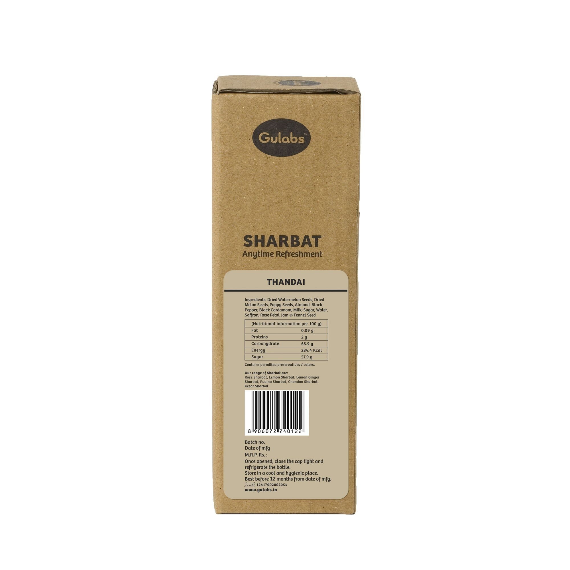 Gulabs Thandai    Bottle  500 millilitre